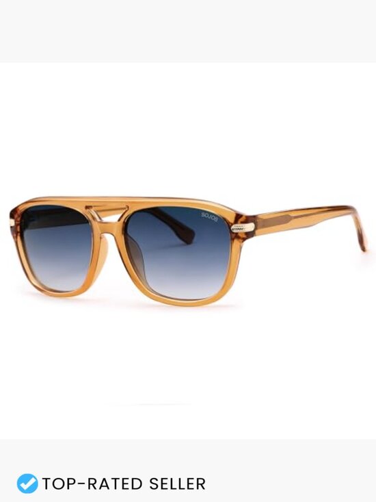 Vintage Oversized Aviator Square Polarized Sunglasses Unisex Retro Y2K main image 4